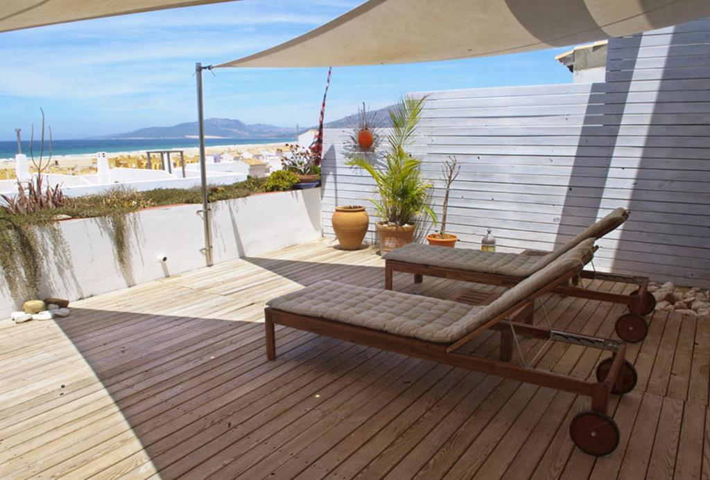 Apartamento con terraza Tarifa Exterior foto